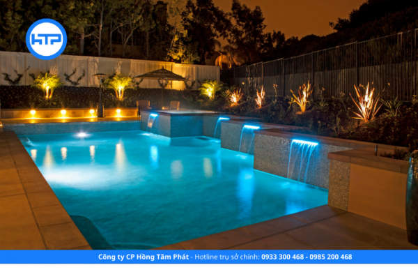 Chà ron hồ bơi biệt thự tại quận 2