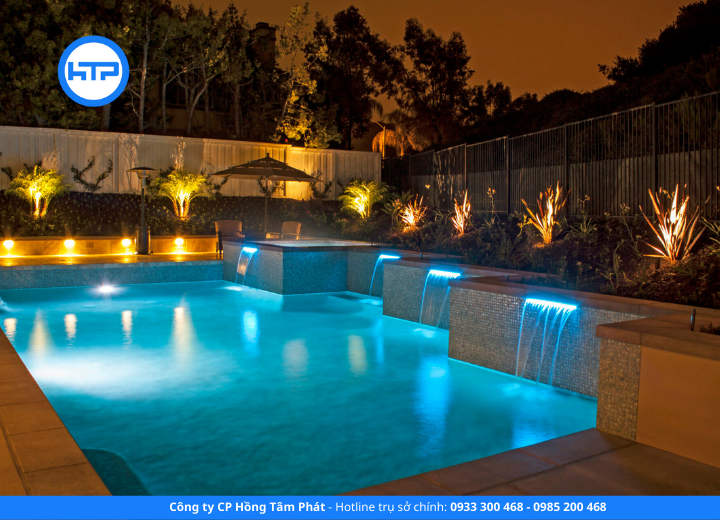 Chà ron sàn gạch hồ bơi