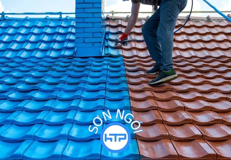 Dịch vụ sơn ngói mới đổi màu ngói cũ