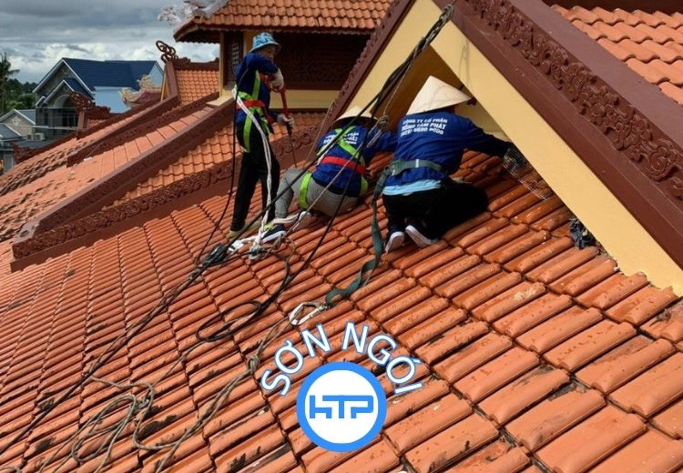 HTP sở hữu đội ngũ thợ sơn có tay nghề cao, hiểu biết sâu rộng về kỹ thuật sơn và đặc điểm từng loại ngói