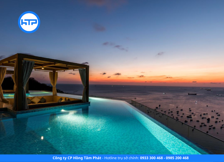 phục hồi ron gạch hồ bơi