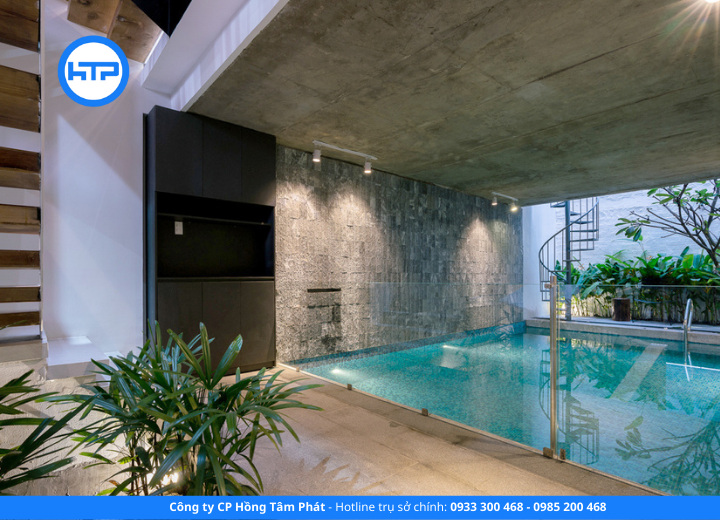 thi công chống thấm hồ bơi